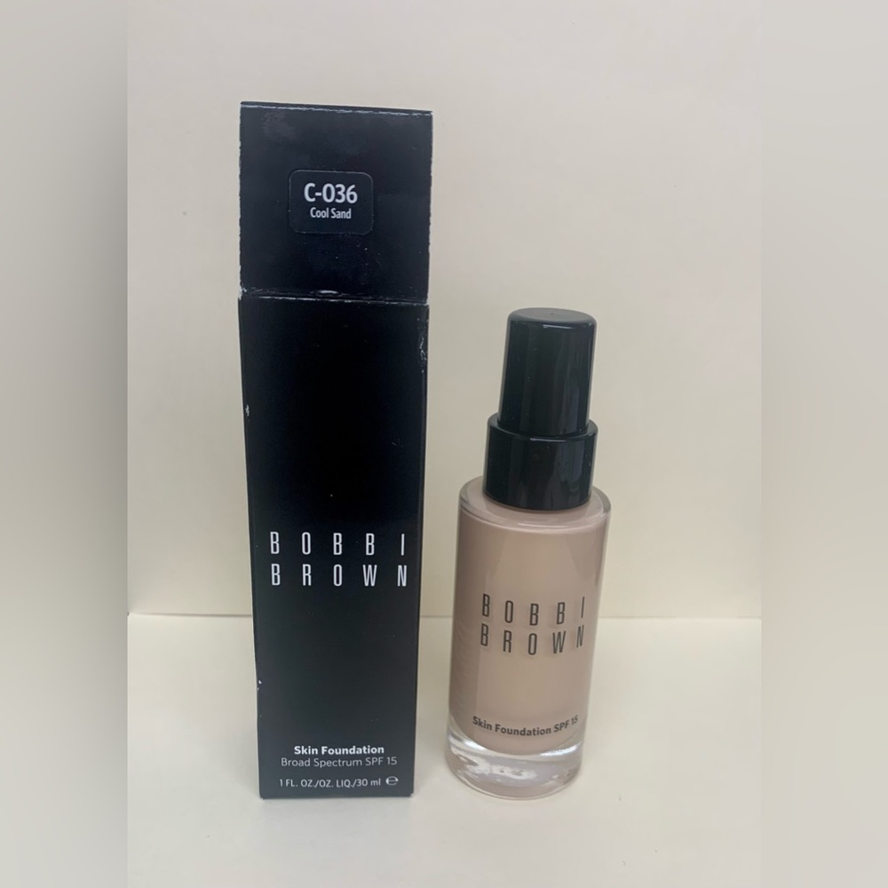 Bobbi Brown Skin Foundation SPF 15 C036 Cool Sand 1oz / 30ml New In Box